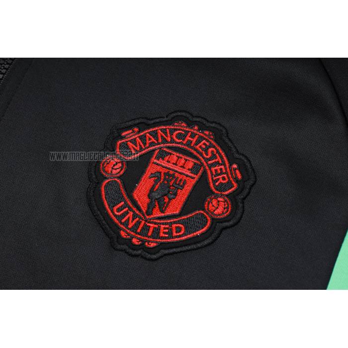 Tuta da Track de Felpa del Manchester United 2023-2024 Nero y Rosso